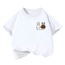 Preschooler Short Sleeve T Shirt Relaxed Style And-White 130cm