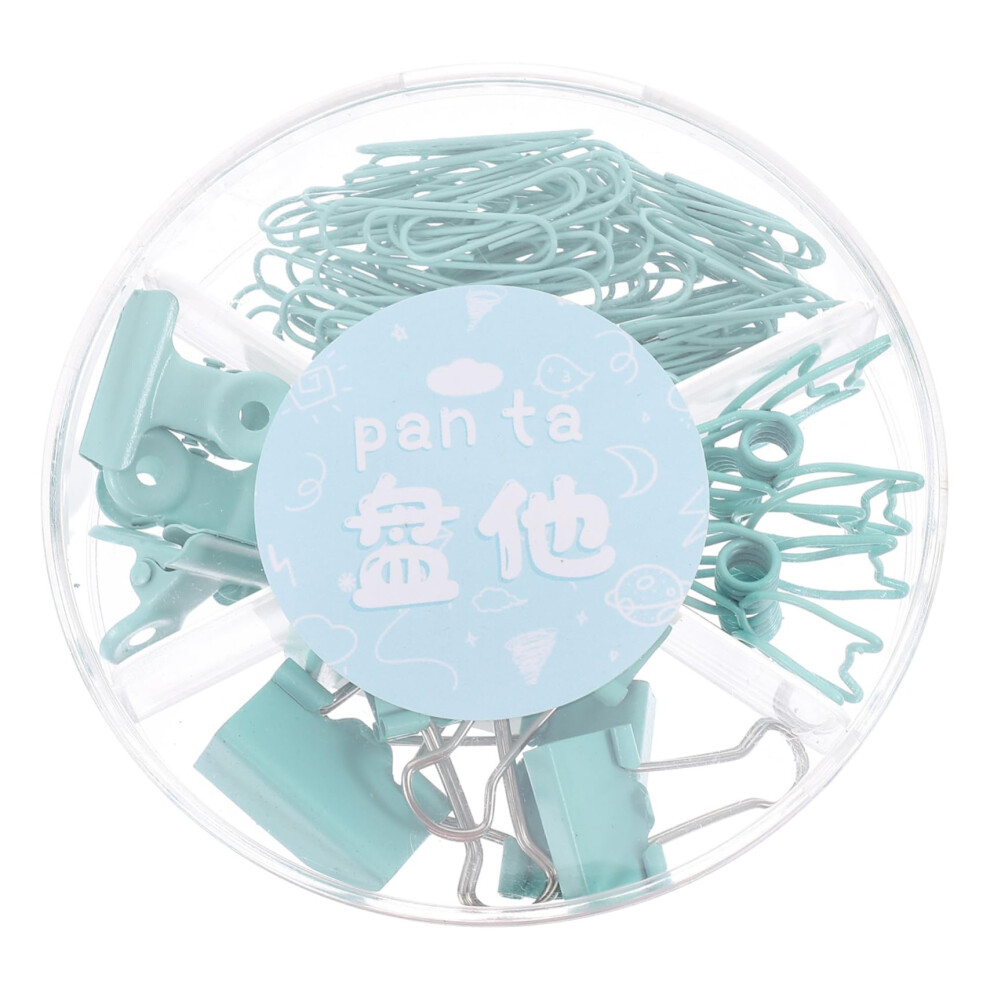 Metal Binder Clips With Strong Clamping Force, Green Office Paper Clips For Documents And Notes 9351714767132