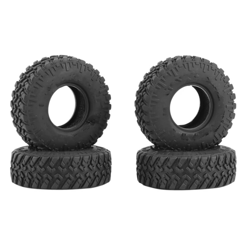 1/24 Scale Rc Crawler Tires 4Pcs Soft Rubber AllâTerrain Wheels For Axial Scx24 Enhanced Offroad Traction 9045646535357