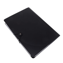 Expandable File Folder Organizer with Large Capacity and Secure Buckle Closure for Receipts and Invoices