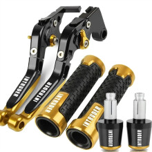 Motorcycle Brake and Clutch Levers for Suzuki Intruder 1400 19902004 Foldable Adjustable CNC Aluminum with Weighted Bar Ends