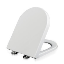 Thickened U Shaped Soft Close Toilet Seat 36.5x45cm Quick Release White Durable Bathroom Lid