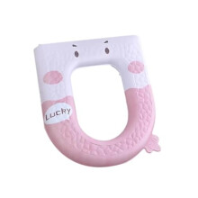 Cute Cartoon Soft Toilet Seat Cover, Warm Cushioned Comfort, Washable EVA Universal Fit