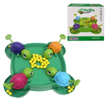 Hungry Turtle Game Toy 72 Beans Fast Reaction Board Game for Kids 6+ Family Reflex Challenge