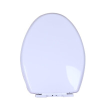 Soft Close V Shaped Toilet Seat 36x46 cm White PP Thickened Easy Clean Anti Slip Quick Install