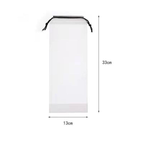 Bolsa transparente para guardar guarda-chuvas com cordão e à prova d'água.