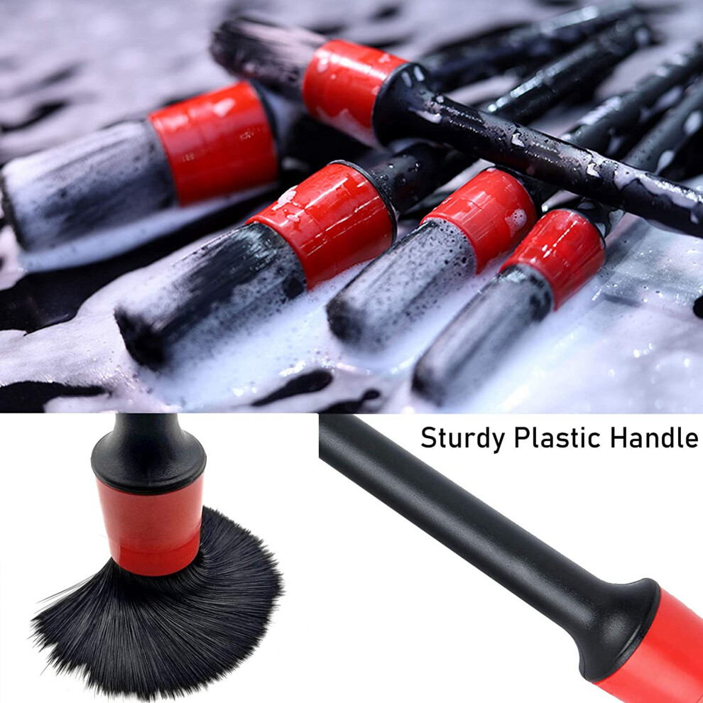15 Pcs Car Detailing Brush Set,Car Interior Cleaning Kit Includes Detail Brushes, Wheel Brush, Wheel Tire Brush Kit 6032940049522