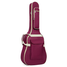 Acoustic Guitar Gig Bag, Padded Oxford Guitar Case with Shoulder Strap and Pockets, Color D Size 1