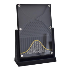 Acrylic Galton Board for Probability Demonstration, Interactive Normal Distribution Model, Physics Teaching Tool (Black)