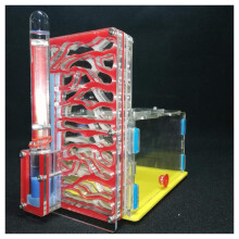 Ant Farm Acrylic Ant House with Feeding Area, Clear Viewing Design, Red Ant Habitat Villa