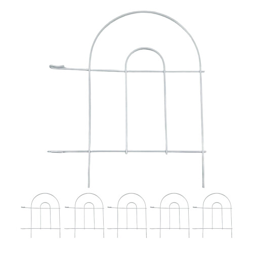 Metall-Garteneinfassung, 6-teilig, klassisches Bogendesign 1