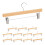 Holz-Hosenbügel mit Clips, 12er-Set 2