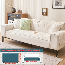 (White, Four-seater sofa cover 27.5*82.7in(70*210cm)) 1pc Multi-Color Optional Plush Sofa Cushion, Easy Stylish And Atmospheric