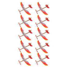 10 PCS Rubber Band Powered Airplane Kit for Kids, Easy Snap Glider Toy Set, Party Favors