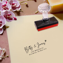 Custom Address Stamp Self Inking with Quick Name Stamping for Office or Business Address