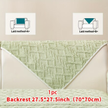 (Green, Backrest 27.5*27.5in (70*70cm)) 1pc Multi-Color Optional Plush Sofa Cushion, Easy Stylish And Atmospheric