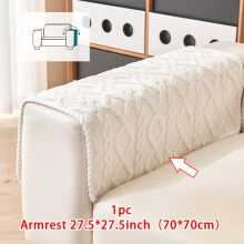 (White, Armrest 27.5*27.5in(70*70cm)) 1pc Multi-Color Optional Plush Sofa Cushion, Easy Stylish And Atmospheric