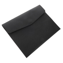 Leather File Folder A4 Document Organizer with Secure Snap Closure Professional Slim Design for Office and Travel