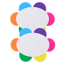 Petal Shaped Fluorescent Highlighter Pens, Vibrant Colors and Smooth Ink for Study and Office