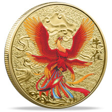 Chinese Vermilion Bird Scratch Off Tool Coin, Durable Metal Build, Clean Scratch Edge for Lottery Tickets