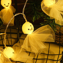 QISIWOLE20LED9.8FT Halloween-ljus Batteridriven Spökslinga