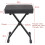 Foldable Piano Bench Adjustable Height Black Leather Cushion Stable Keyboard Bench for Home Studio 2