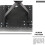 Foldable Piano Bench Adjustable Height Black Leather Cushion Stable Keyboard Bench for Home Studio 4