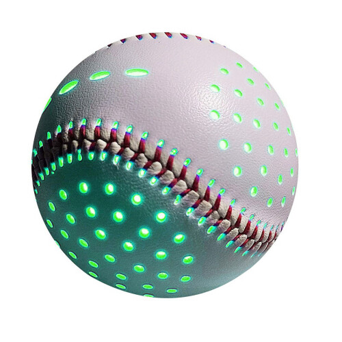 Lysende baseball 9 tommer, der lyser i mørket, baseball-natkast til