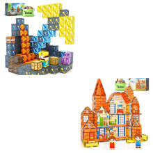 92‑Piece Magnetic Tiles for Kids Set, Dollhouse Building Blocks, STEM Learning and Creative Play