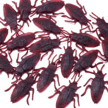 100 PCS Fake Roaches Set Realistic Roach Design Reusable Prank Toys for Party Props