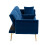 (Navy) 2-Seater Velvet Sofa with Adjustable Backrest & Gold Legs 9