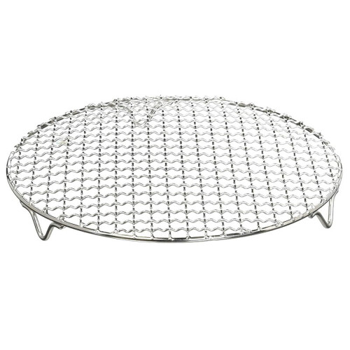 304 Rustfrit stål rundt grillnet med fod