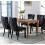 (Black) Lux Velvet Tufted Kitchen Dining Chairs Set of 2 2