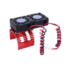 RC Motor Heatsink with Dual Cooling Fans for 40 42 Size 1/10 Scale Brushless RC Car