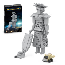 Mega Maid Building Block Set 362PCS Sci‑Fi Spaceship Model Kit for Adults and Kids Creative Display Gift