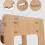 2 Tier MDF Desktop Printer Stand with Storage and Cable Management for Home Office 3