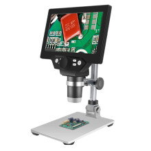 USB Digital Microscope with SD Card Recording, 8 LED Lights, HD Closeup Imaging for Coins and Stamps