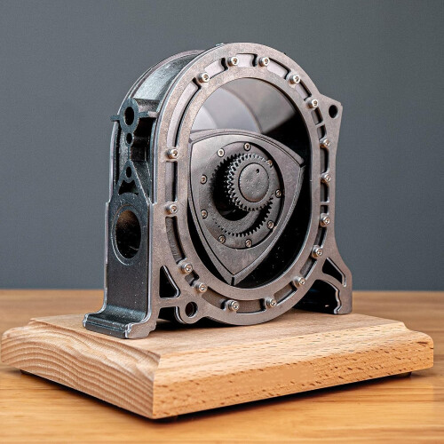 DIY Engine Model Kit with Realistic Rotary Engine Simulation, 600RPM Speed STEM Desktop Display