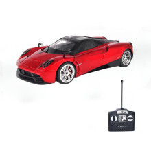 1:14 Scale RC Car with Cool LED Lights, Realistic Design, Remote Control Toy for Boys (Red)