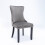 (Grey) Lux Velvet Tufted Kitchen Dining Chairs Set of 4 7