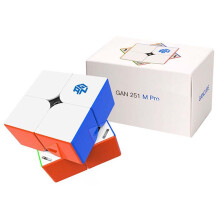 251M Pro Magnetic 2x2 Speed Cube with Adjustable Core and Frosted Non‑Slip Finish