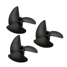 3PCS 47mm 3 Blade RC Boat Propeller Aluminum 4.76mm Shaft CorrosionResistant for Model Boats