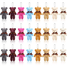 24 Pcs Mini Teddy Bears 4.7 Inch Multicolor Stuffed Animals Bulk for DIY Keychains and Party Favors