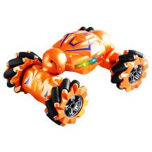Gesture Control RC Car with Dual Grip Remote, USB Rechargeable Battery, AllTerrain Stunt Design (Orange)