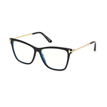 Tom Ford FT6097-B 001 Blue-Light Block Women New Eyeglasses