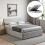 Vida Designs (Double, Crushed Velvet Silver) Veronica Ottoman Bed Frame Bedroom Storage UKFR 1