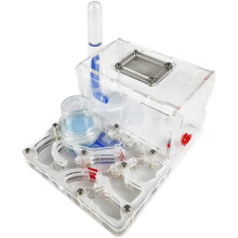 Acrylic Ant Farm Castle with Hydrating Nest and Clear Observation Design, DIY Ant Habitat Kit for Kids