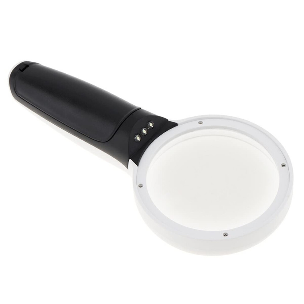 Light Handheld Magnifying Glass With Adjustable 3Xâ45X Led Illuminated Magnifier Microscope For Reading And Jewelry