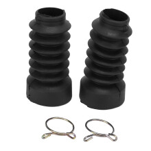 2PCS Motorcycle Fork Boots Shock Absorber Dust Cover Rubber Fork Seal Protection for DIO 18/27/28/34/35 Black