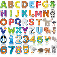 48 Pcs Magnetic Letters and Numbers for Kids, Alphabet Animal Fridge Magnets Preschool Learning Set